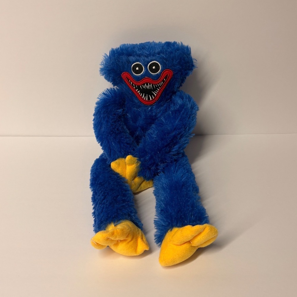 Poppy Playtime Huggy Wuggy Blue Plush Stuffed Toy Monster Horror Game